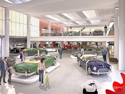 Museum of Aston Martin, Newport Pagnell, designed by LSH Architects