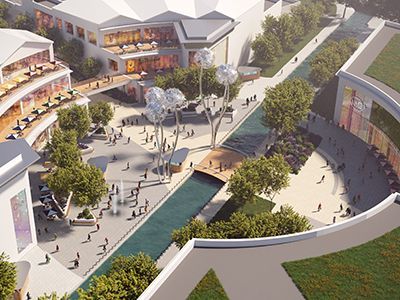 LSH Architects masterplan and outline design for Brookfield Riverside in Broxbourne a major new mixed-use scheme