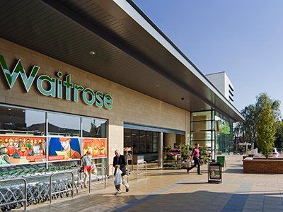 Egham town centre Waitrose and Travelodge