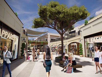 View of feasibility design for new shopping and leisure destination in Malta by LSH Architects