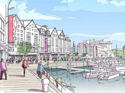 Masterplan and Vision brochure to develop sites around Sutton Harbour Plymouth by LSH Architects