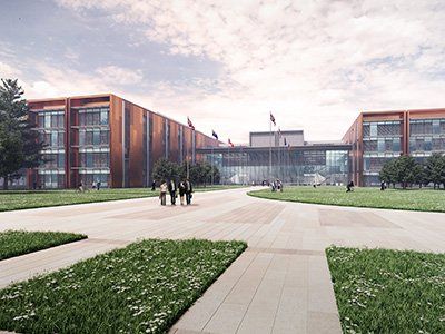 Science, technology and innovation headquarters CGI designed by LSH Architects