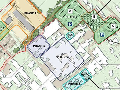 Phased masterplan for Treloars School and College designed by Lyons Sleeman Hoare Architects
