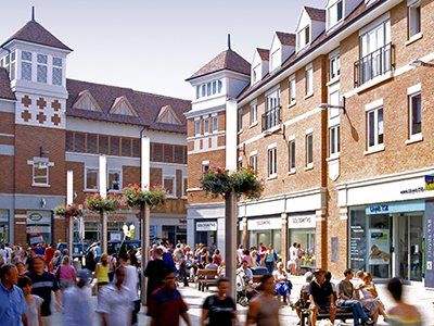 Exterior view of Whitefriars Shopping Centre, Canterbury