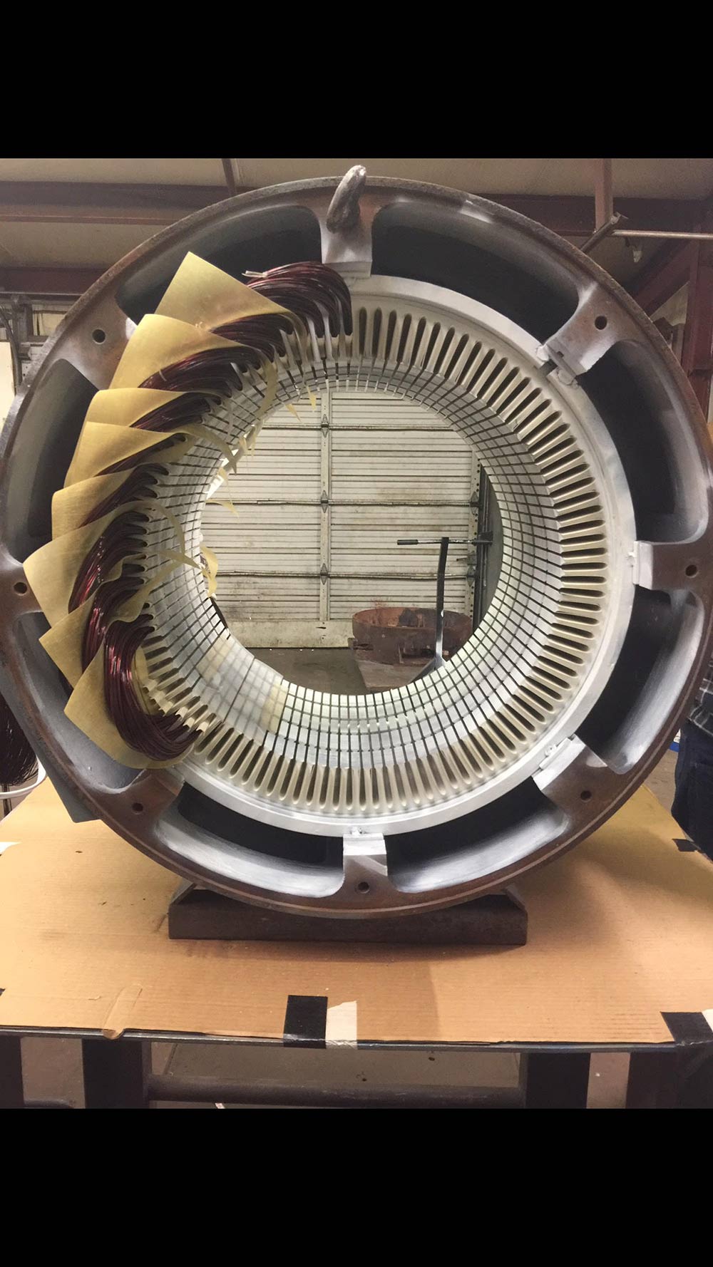 Stator Being Wound — Auburn, CA — All Electric Motors Inc.