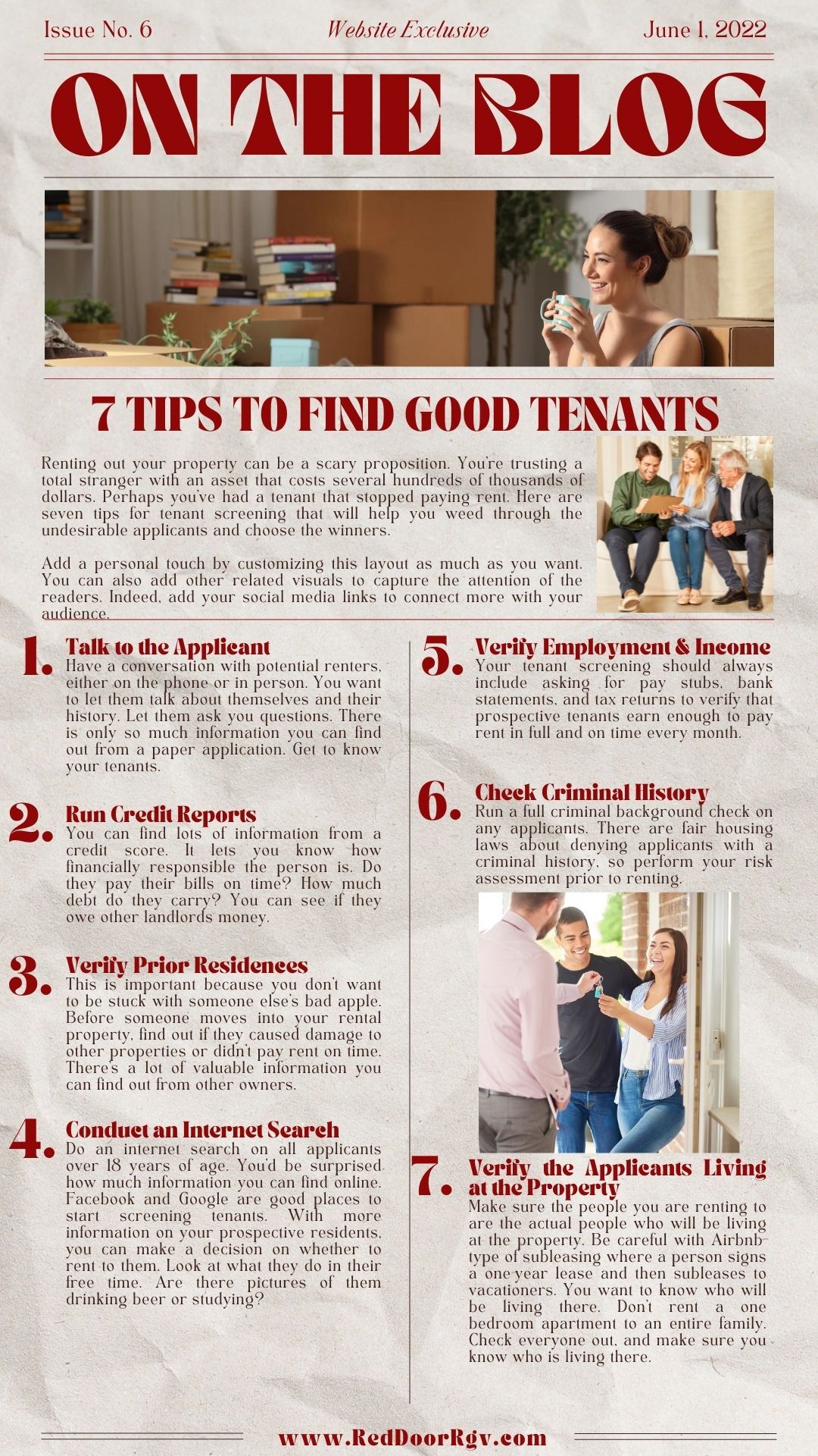 7 tips to find good tenants