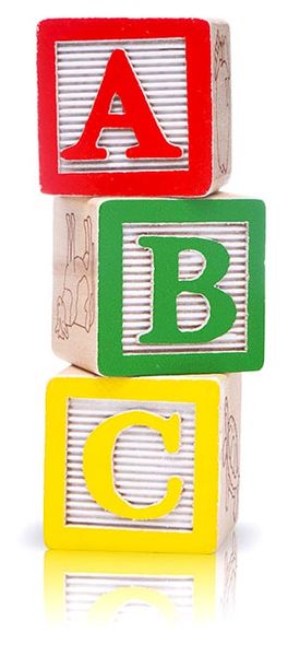 Alphabet blocks - Child care in San Bernardino, CA