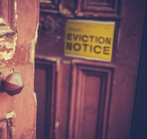 Door With Eviction Notice — Jacksonville, FL  — Special Services of Jacksonville, Inc.