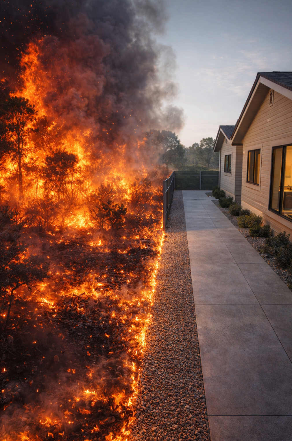 zone 0 fencing sacramento,california zone 0 law,fire resistant fencing sacramento