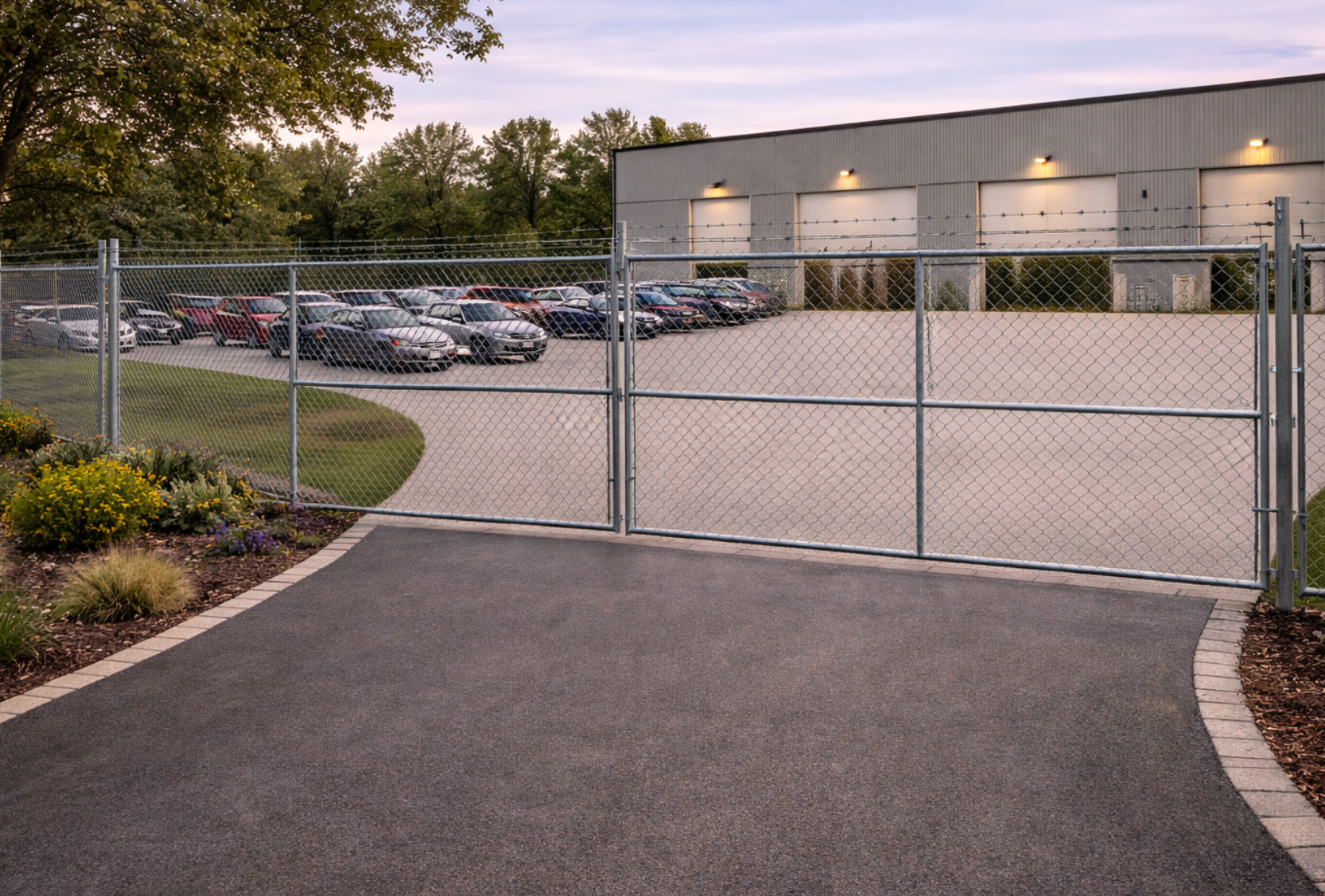 commercial chain link fence