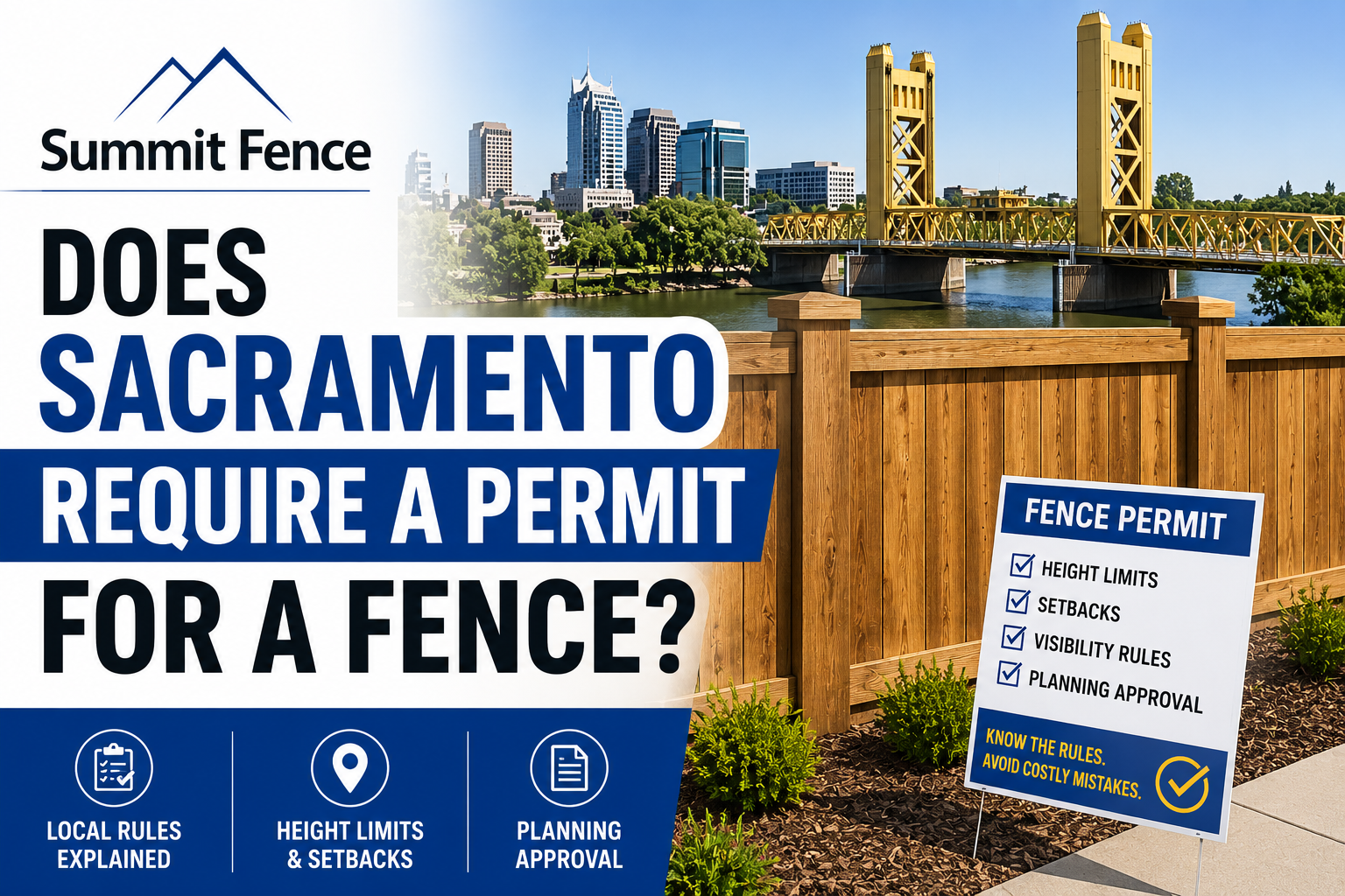 do you need a permit for fencing in sacramento