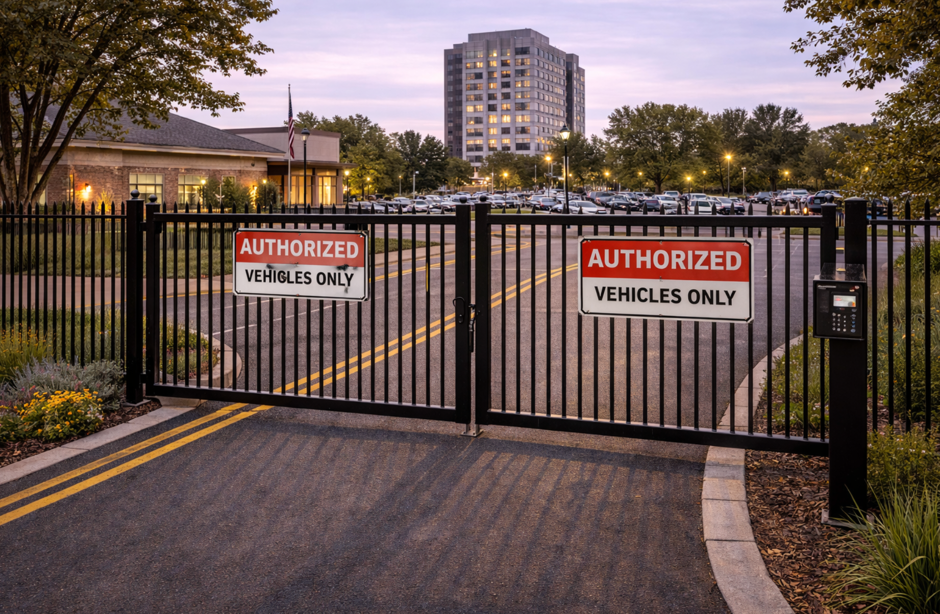 restircted access governmental fencing