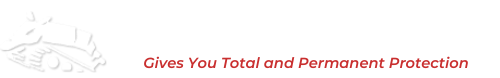 A logo for a company that gives you total and permanent protection