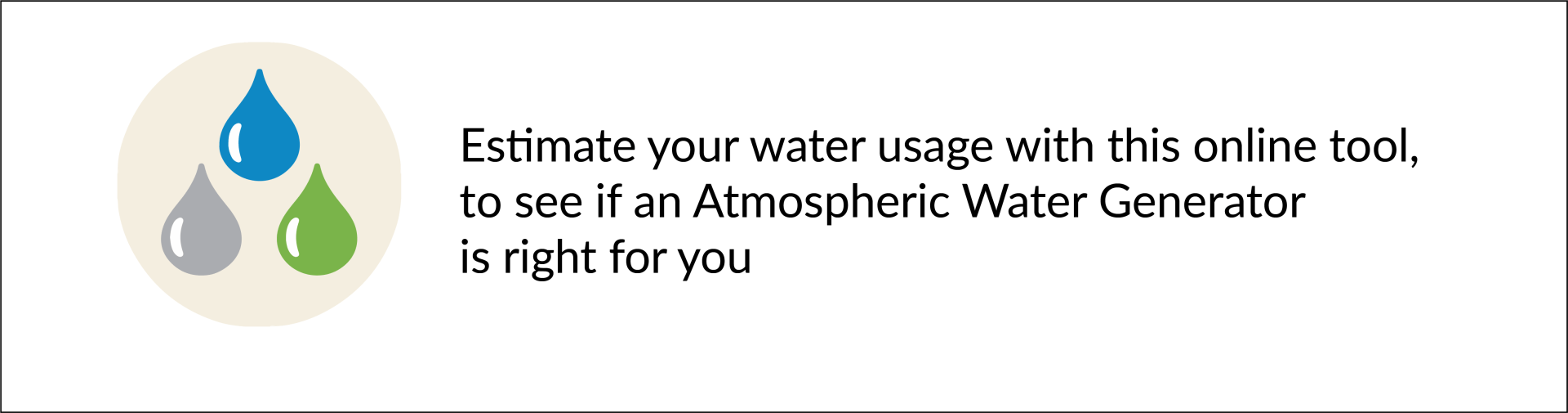 Calculate your water usage