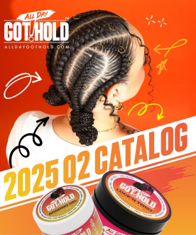 A woman is brushing a blonde wig in front of a mirror.