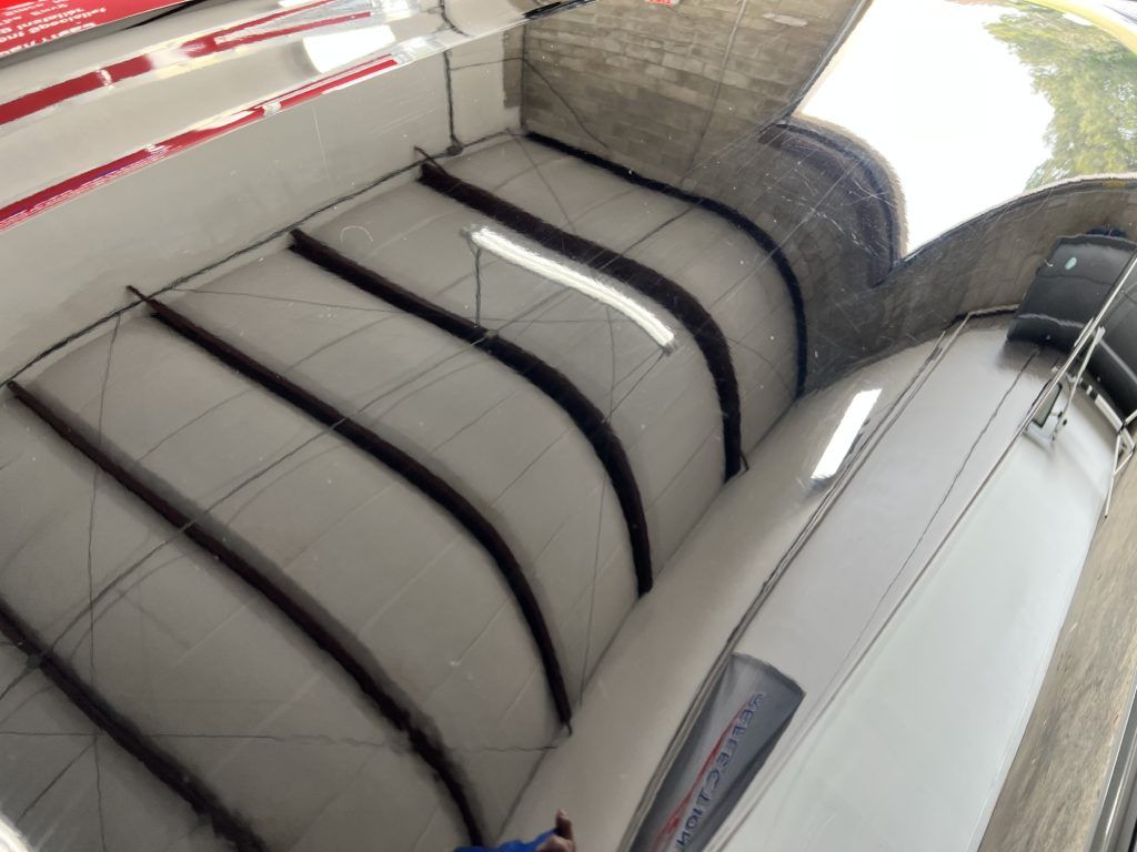 A large building with a sign that says ' new york ' on it