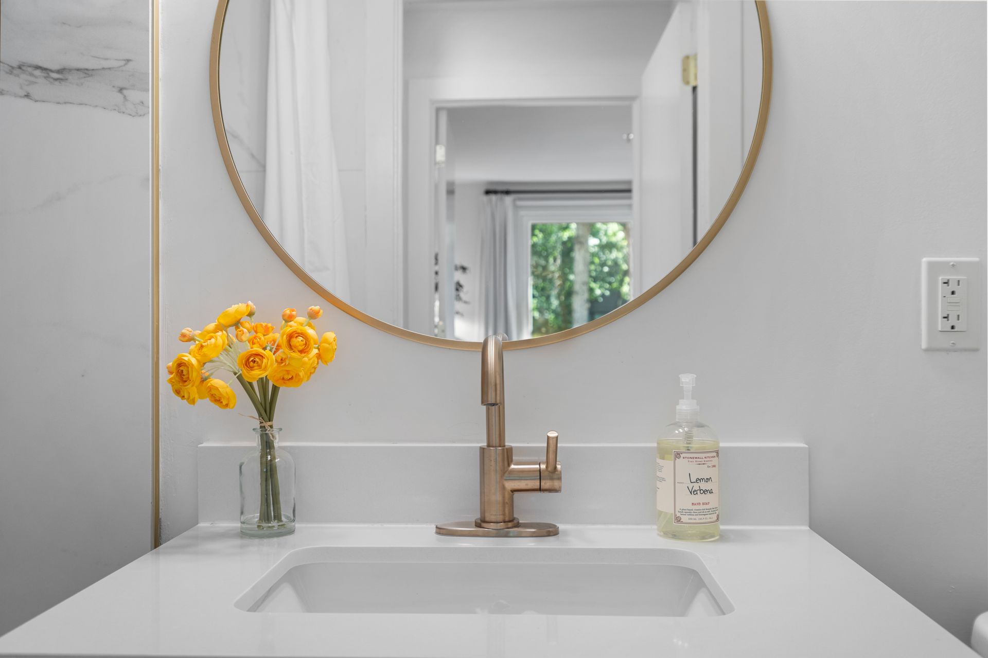 Sink at Clairmont Crest senior living apartments in Decatur, GA.