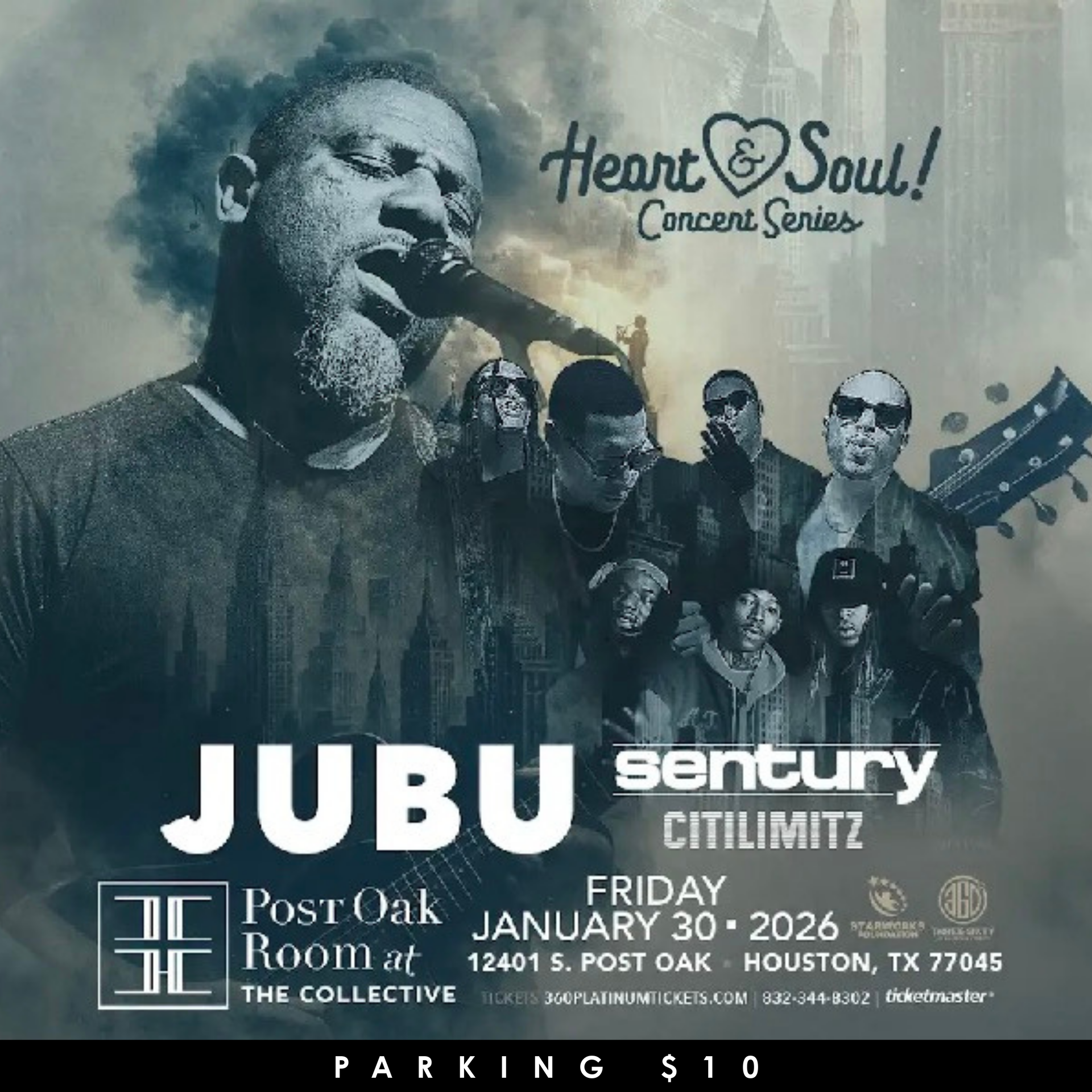 Concert flyer: Kevin Ross and Tanya Nolan at Post Oak Room in Houston, Feb. 6, 2026.