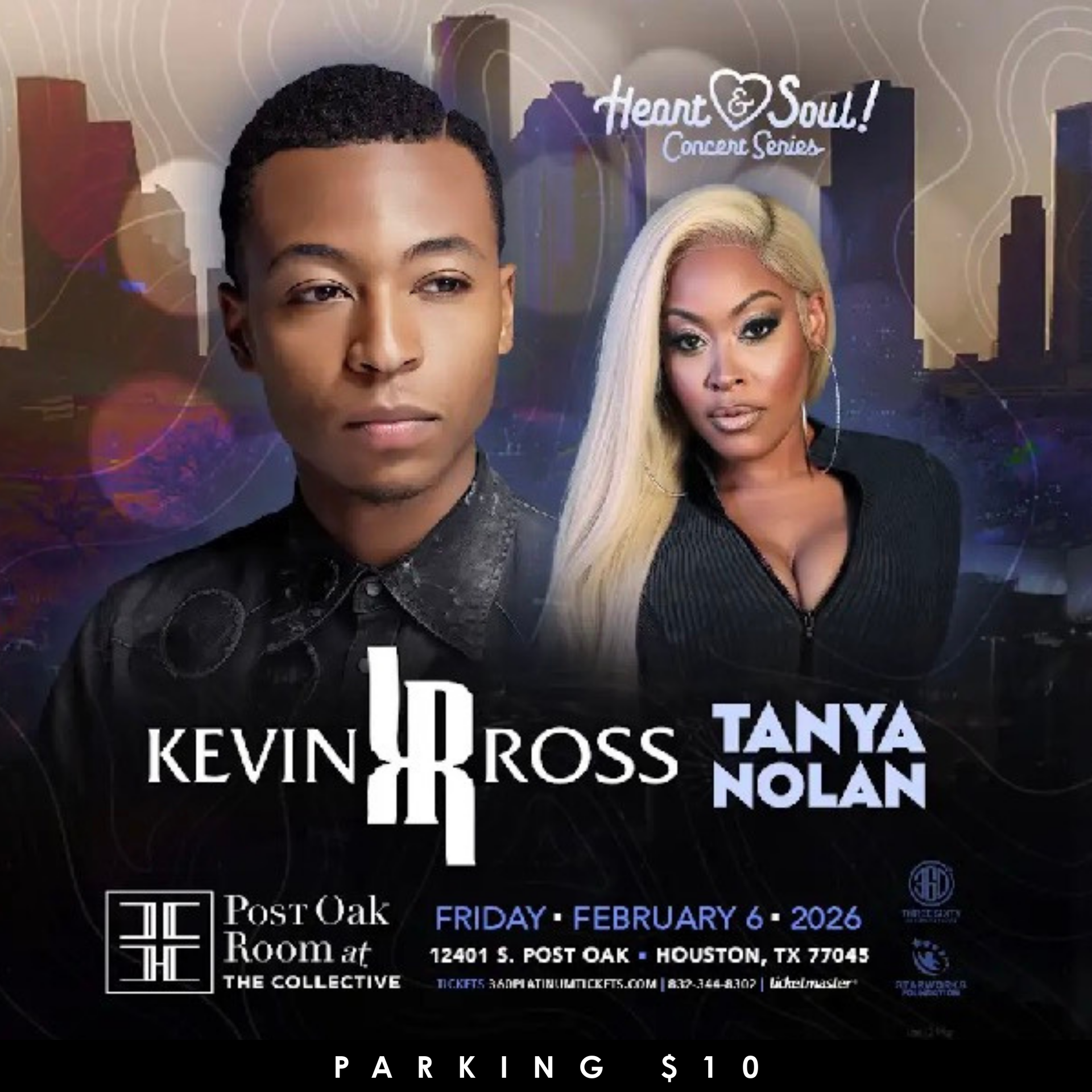 Concert poster for JUBU, Sentury, and Citilimitz at Post Oak Room in Houston on January 30, 2026.