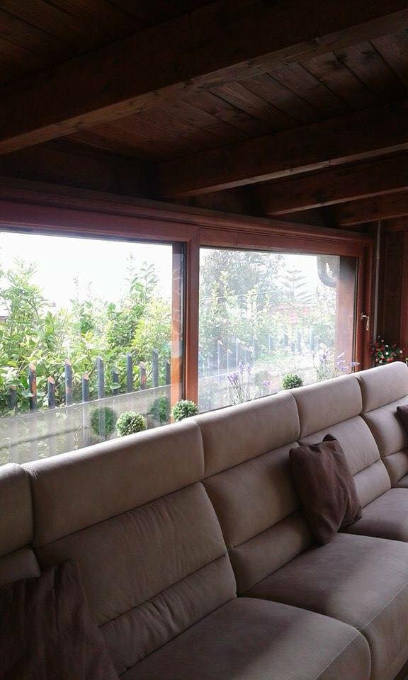 abitazione con infissi in alluminio-legno