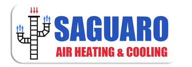 The logo for saguaro air heating and cooling