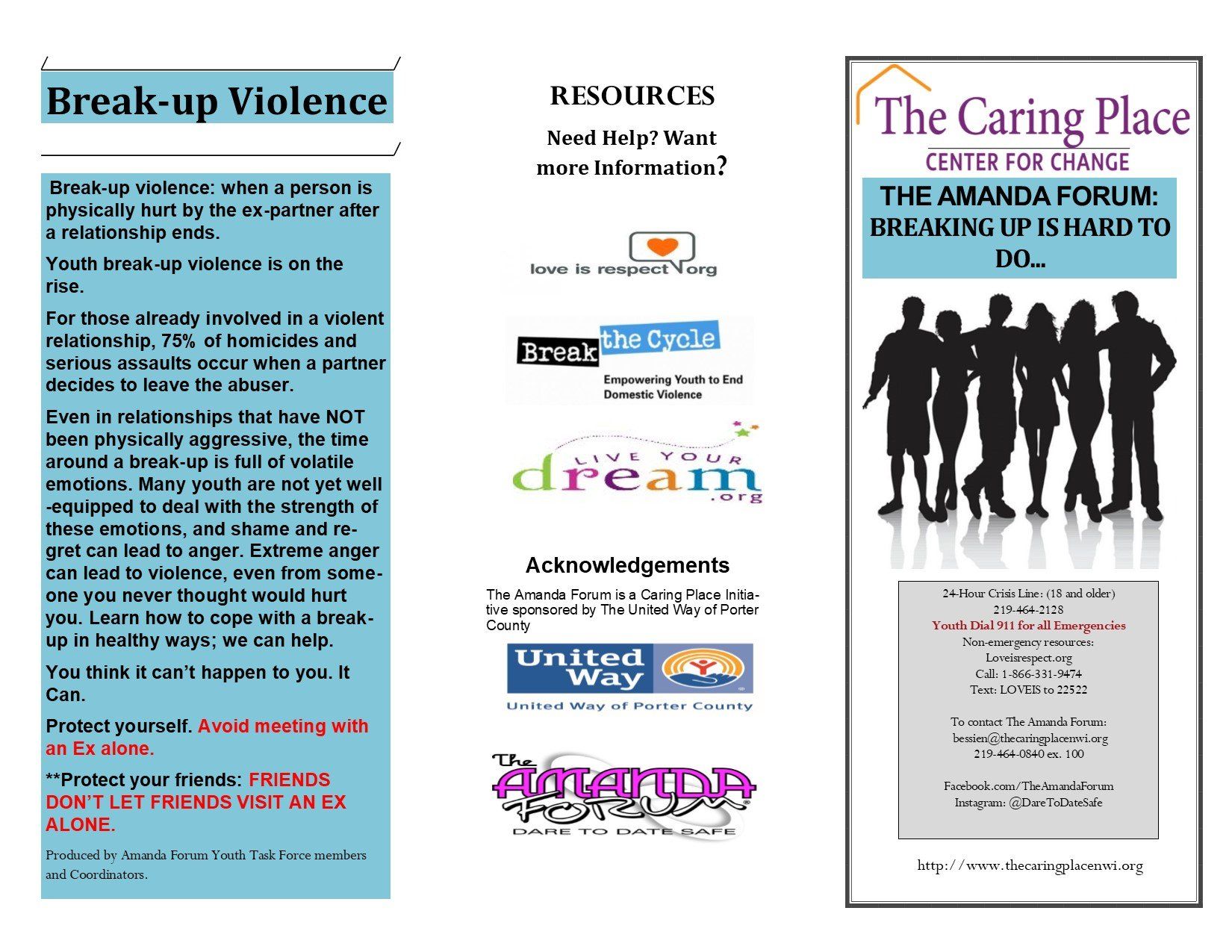 The Amanda Forum Trifold