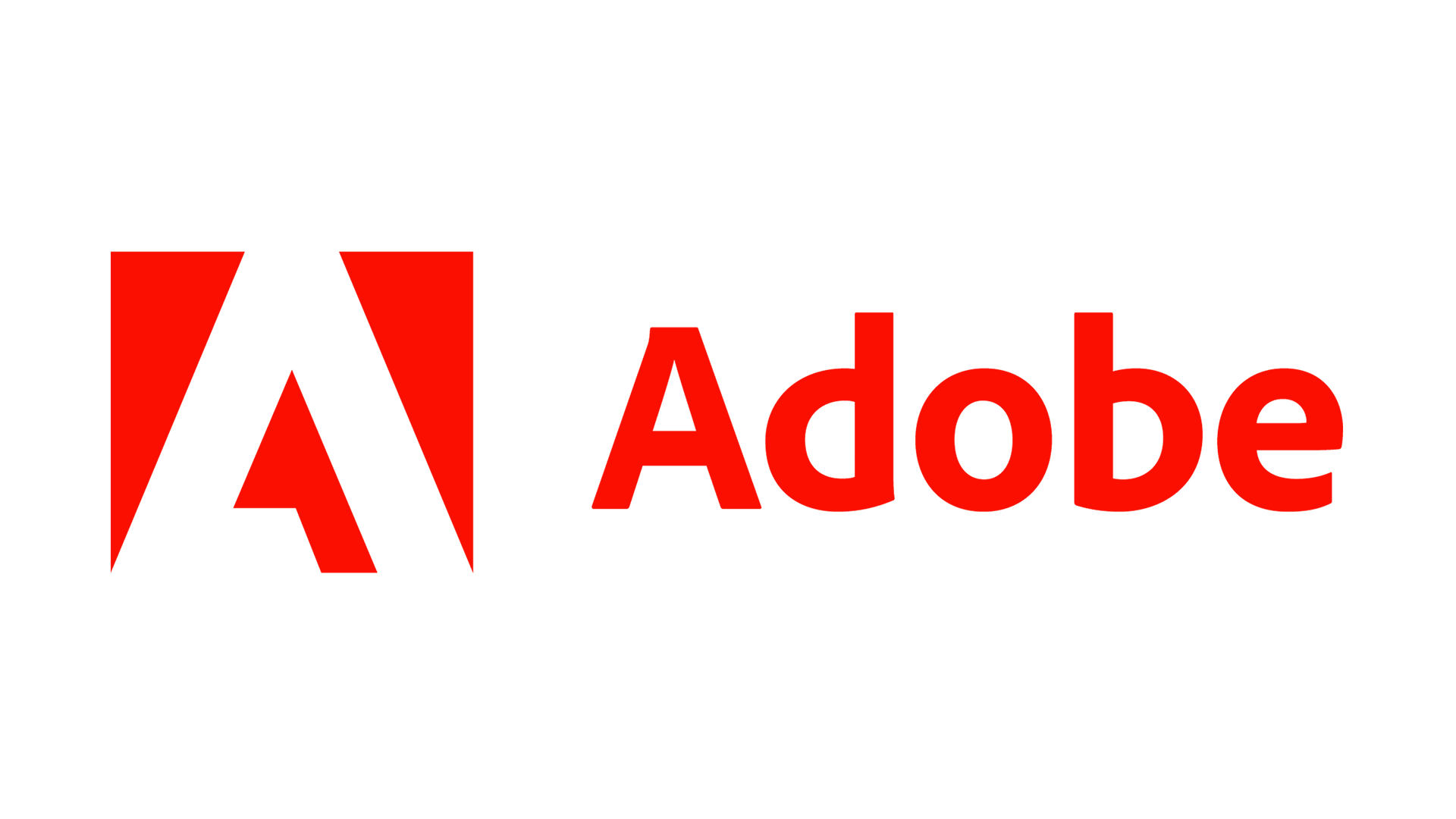 The adobe logo is red and white on a white background.