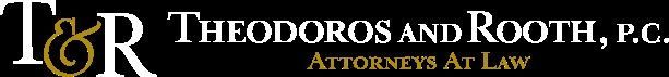A logo for a law firm called theodoros and roth