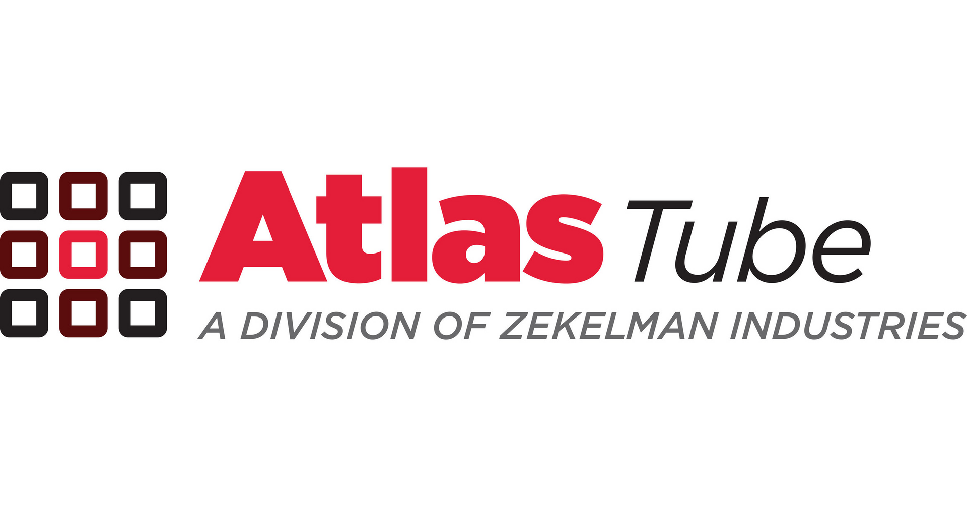 The atlas tube logo is a division of zekelman industries.