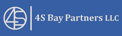 The logo for 4s bay partners llc is on a blue background.