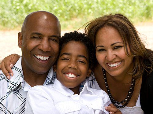 african american family smiling