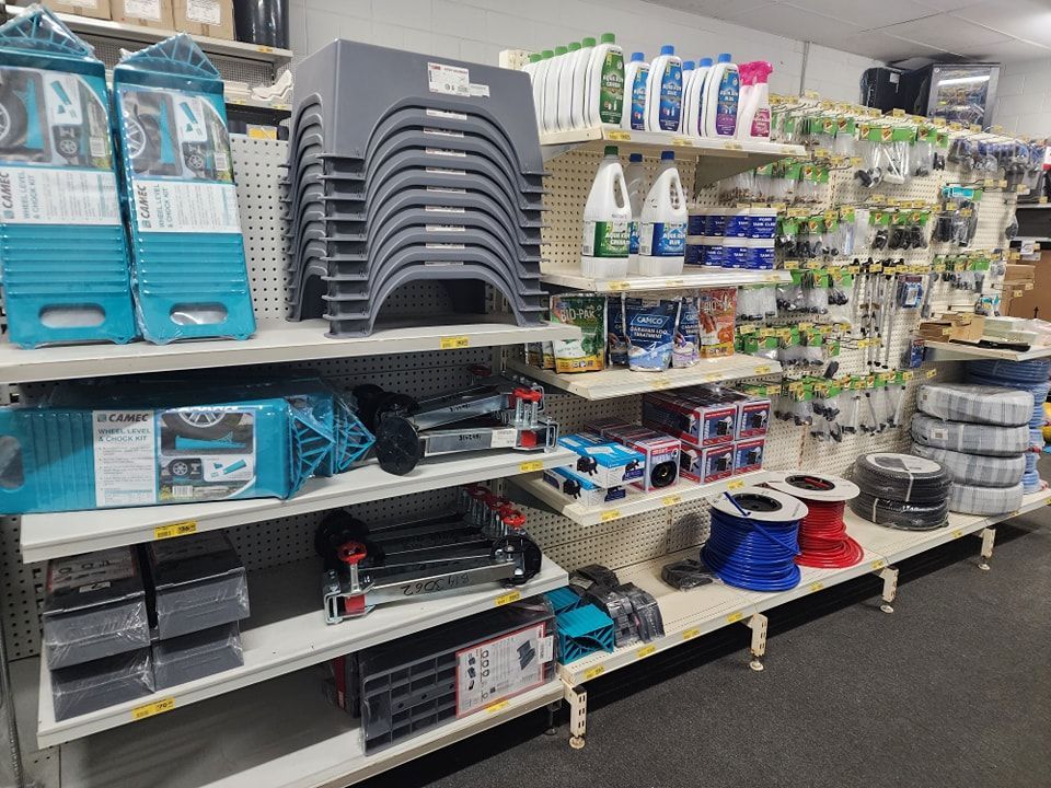 A Shelf In A Store Has A Stack Of Chairs On It — Broken Hill, NSW — Adkin’s True Value Hardware