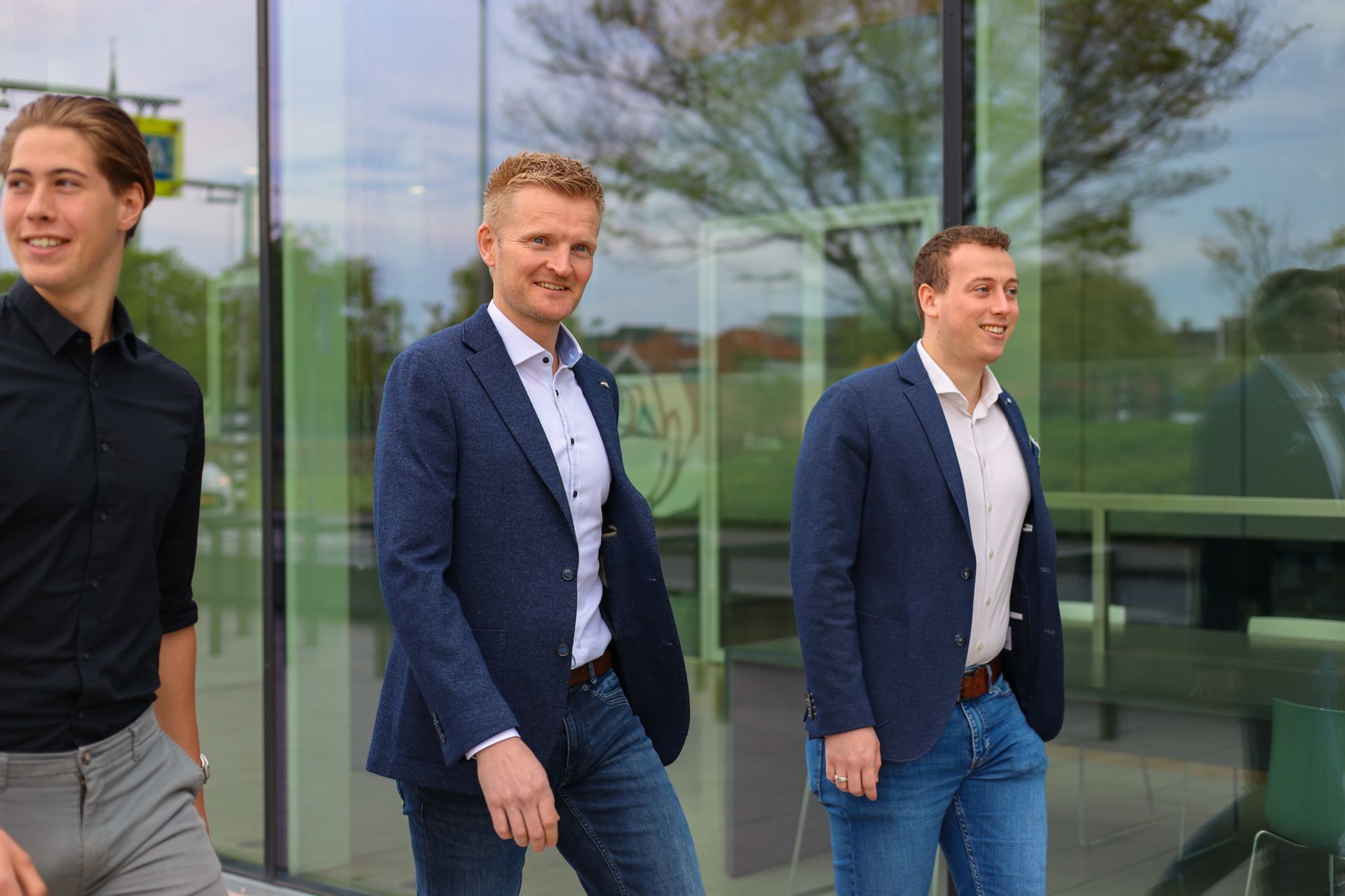 Rick met collega's van WEA Naaldwijk