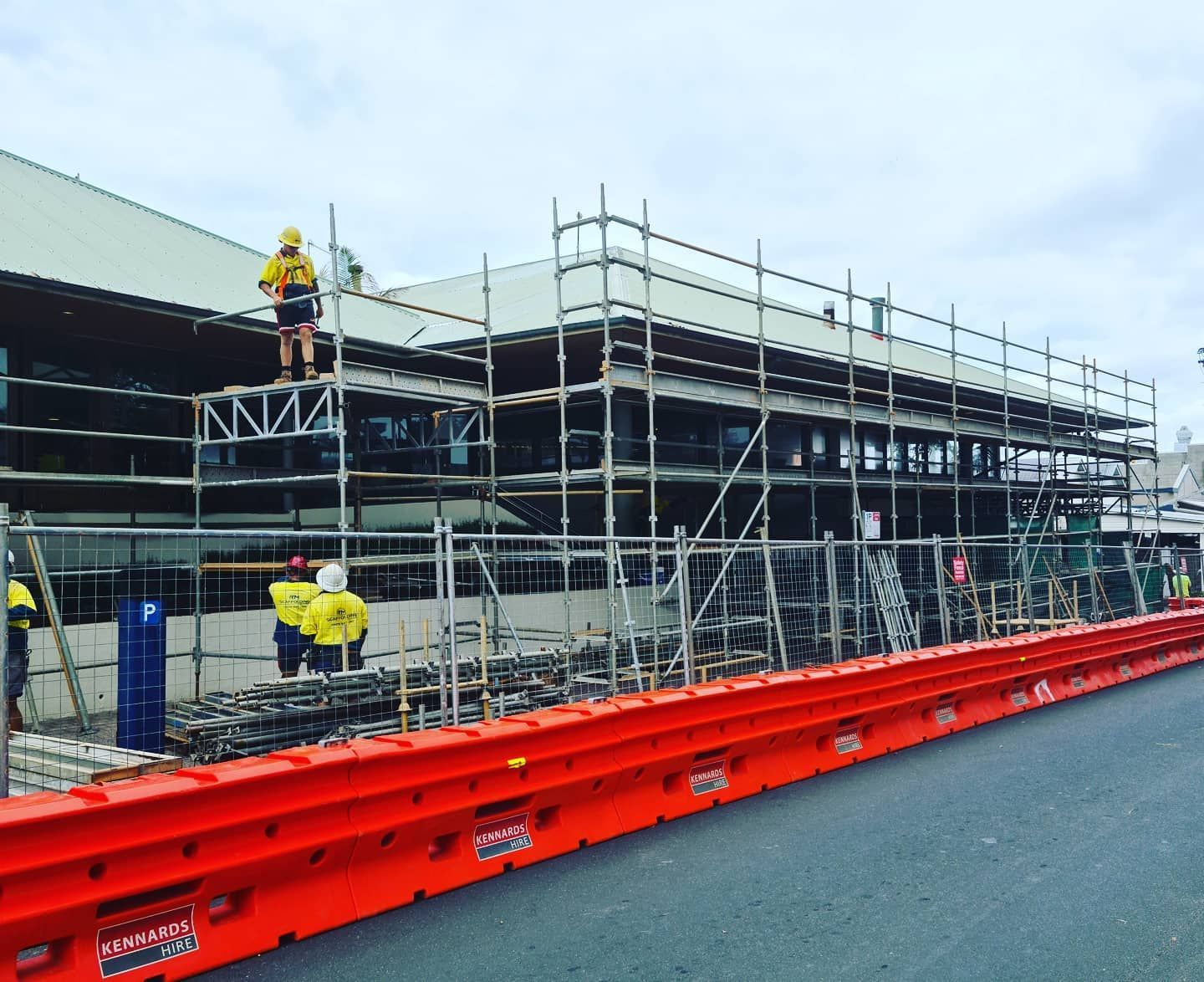 Group of Construction Workers Are Working on a Building — Safety Fence Australia in Middle Pocket, NSW
