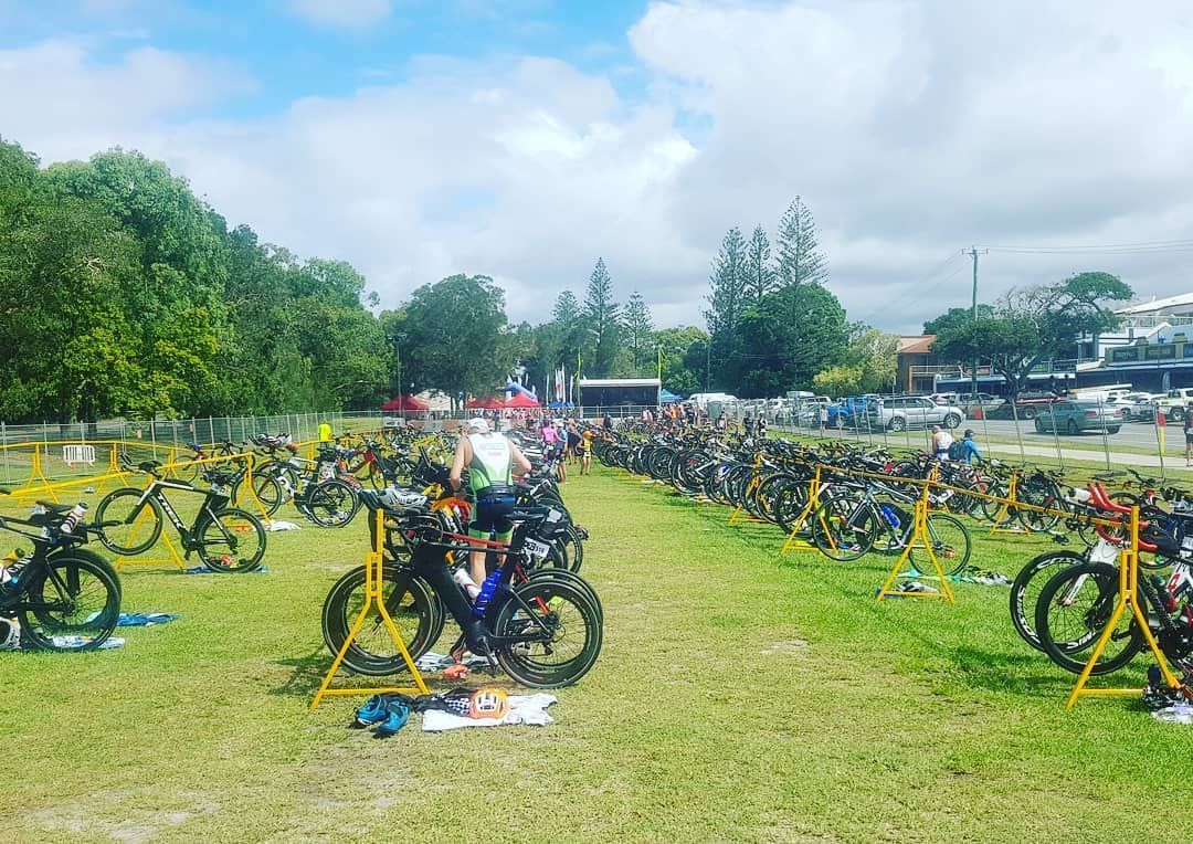 Row of Bicycles Are Parked in a Grassy Field  — Safety Fence Australia in Ballina, NSW