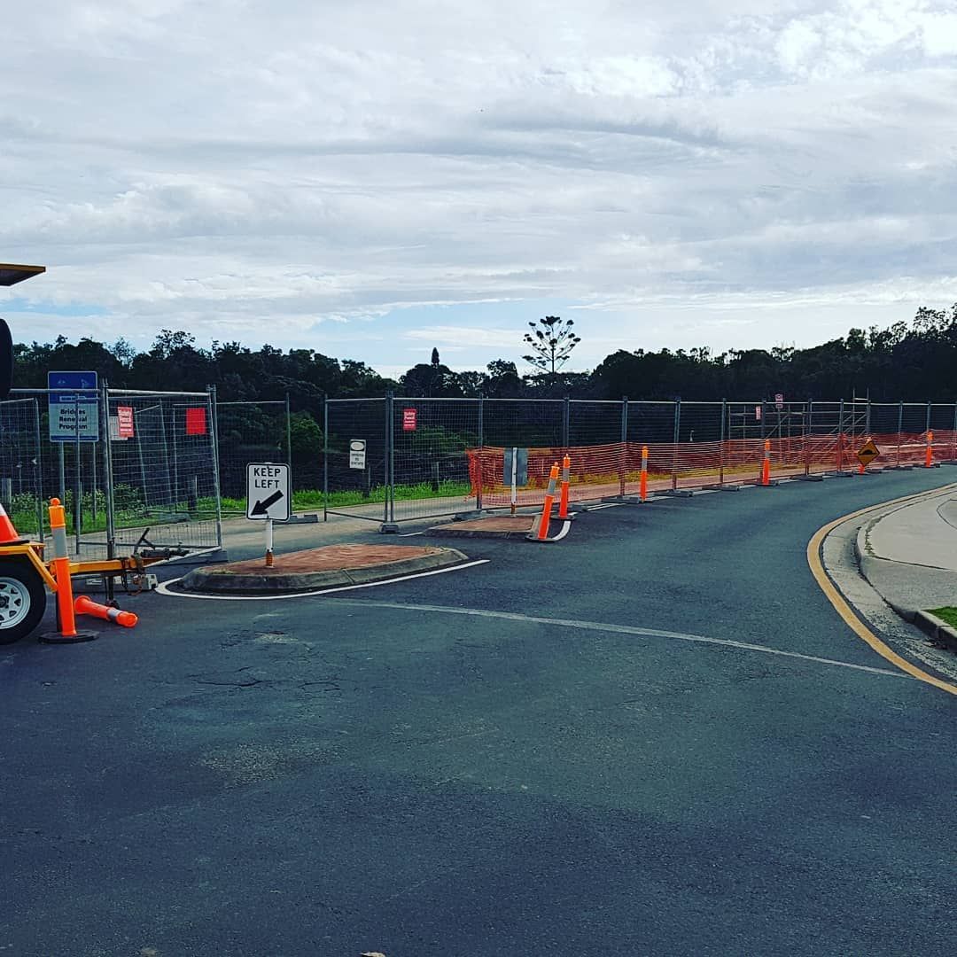 Construction Site With a Sign That Says No Left Turns — Safety Fence Australia in Middle Pocket, NSW