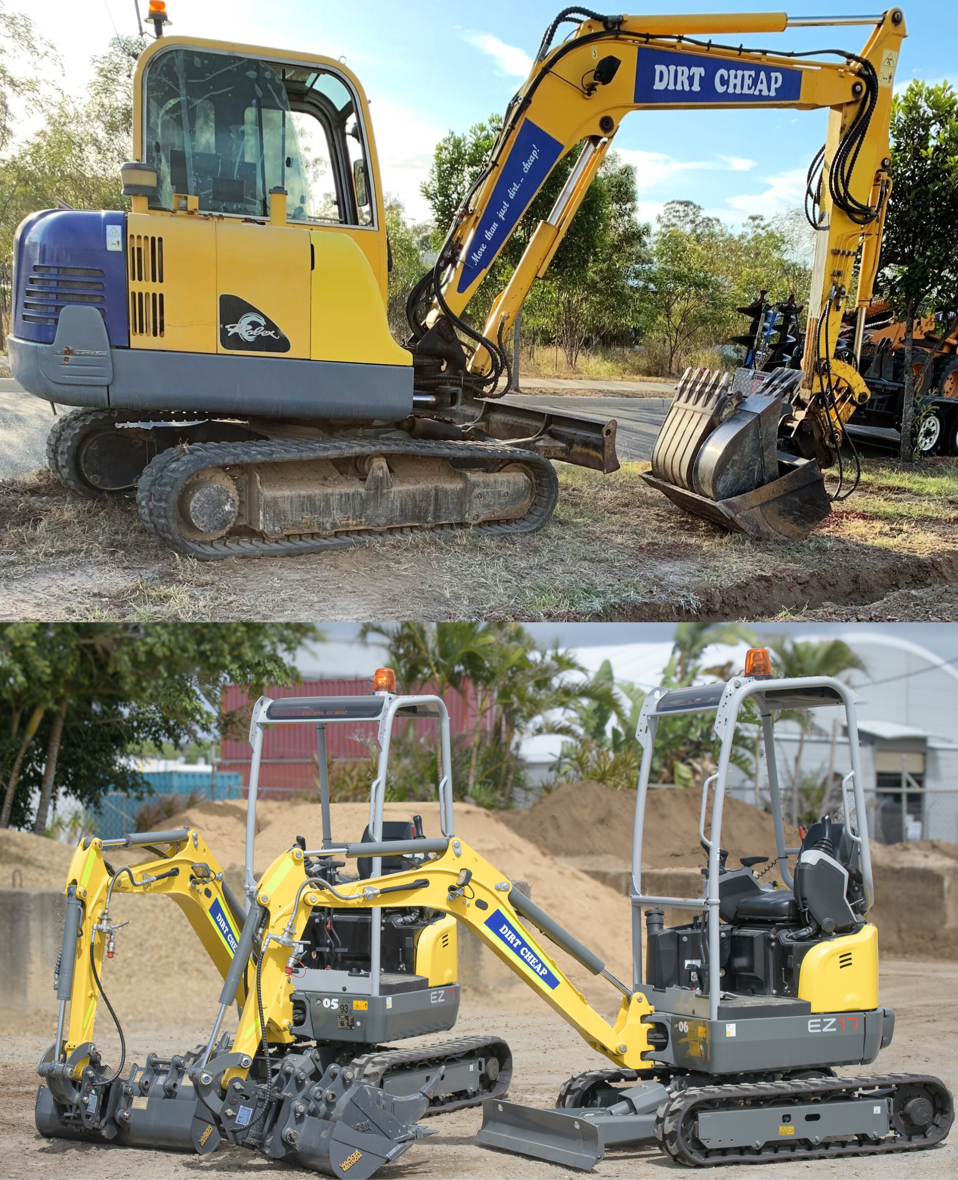 Excavator — Landscaping Supplies in Gladstone, QLD