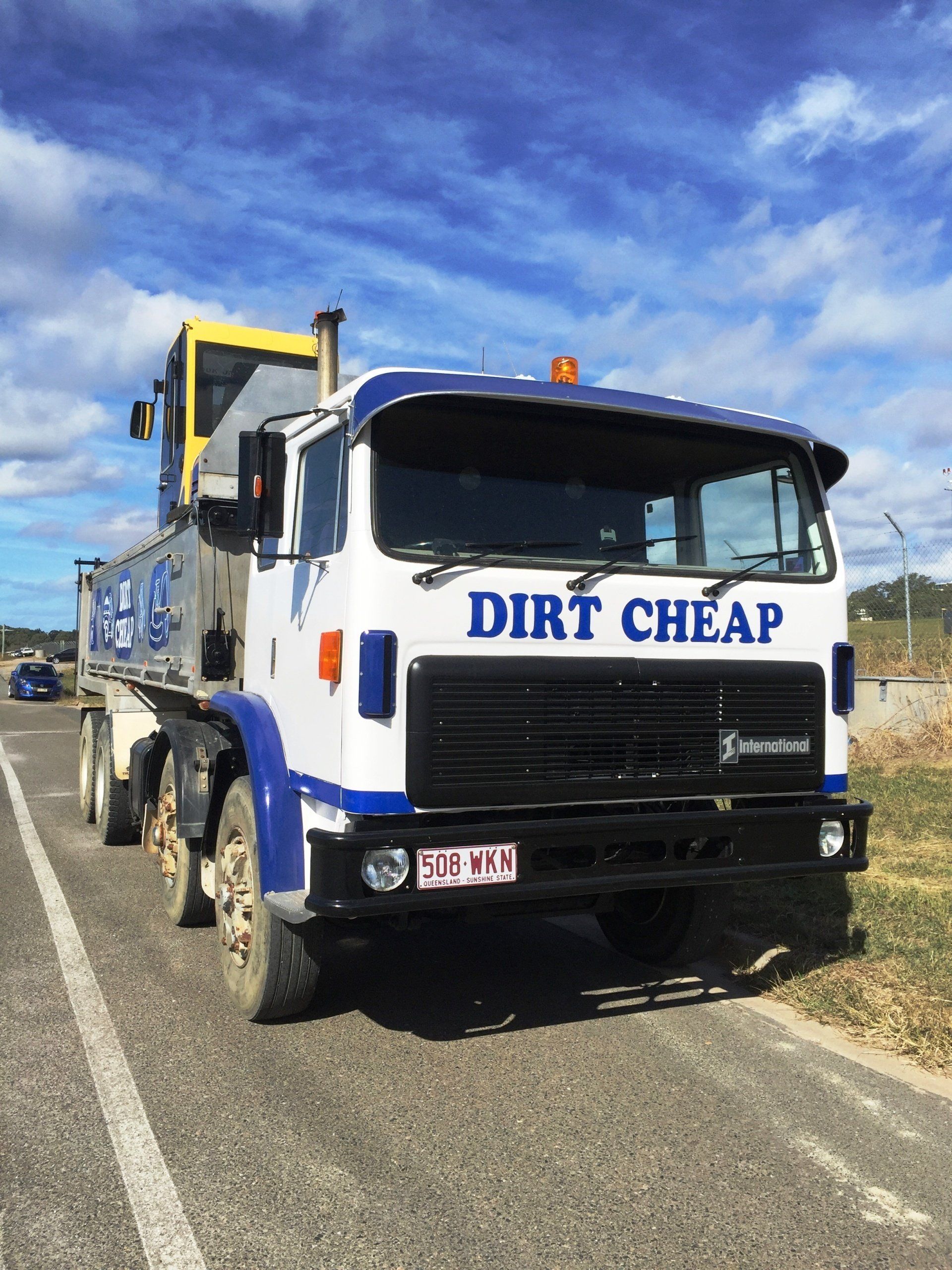 Tipper Truck — Landscaping Supplies in Gladstone, QLD