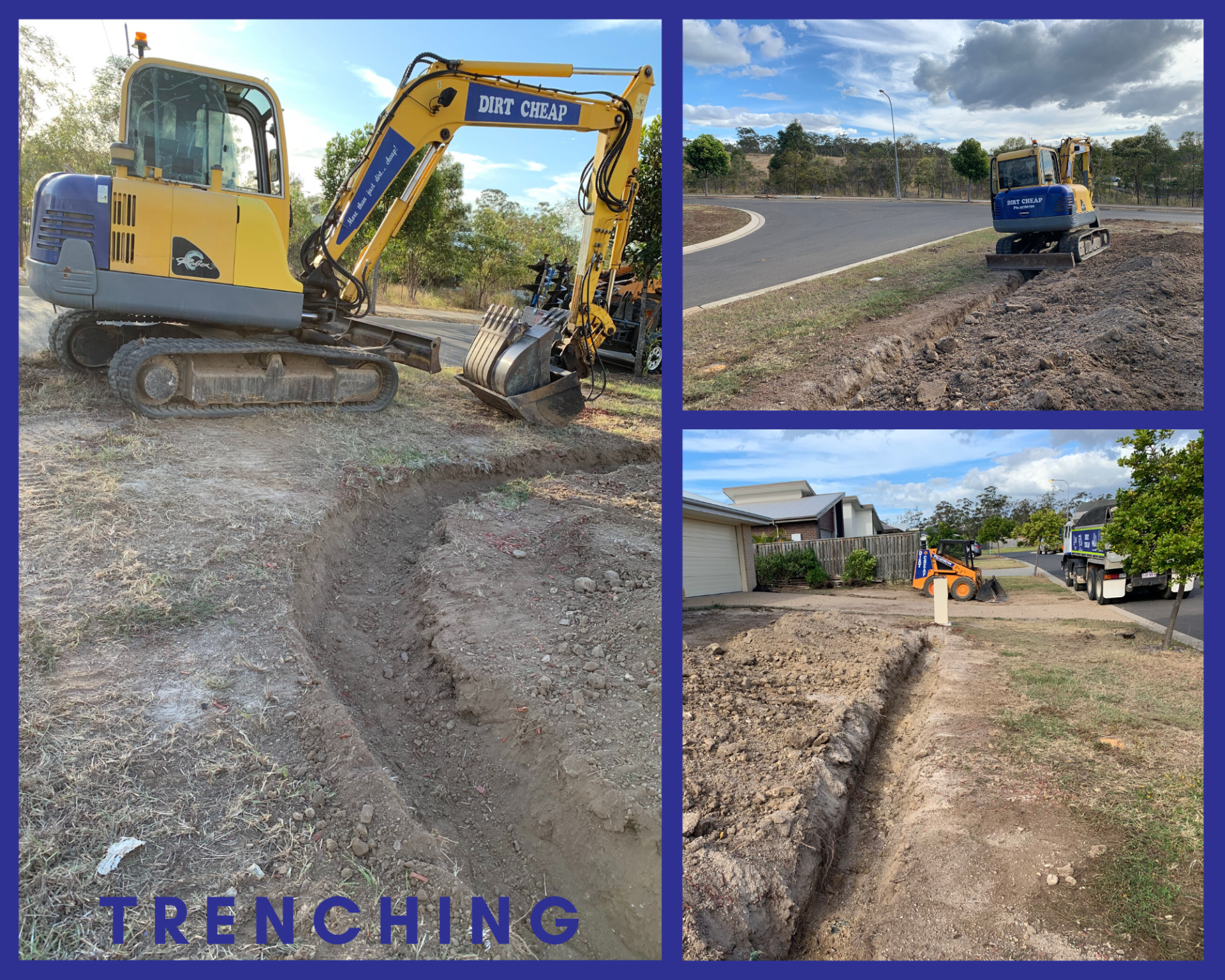 Job 3 Collage — Landscaping Supplies in Gladstone, QLD