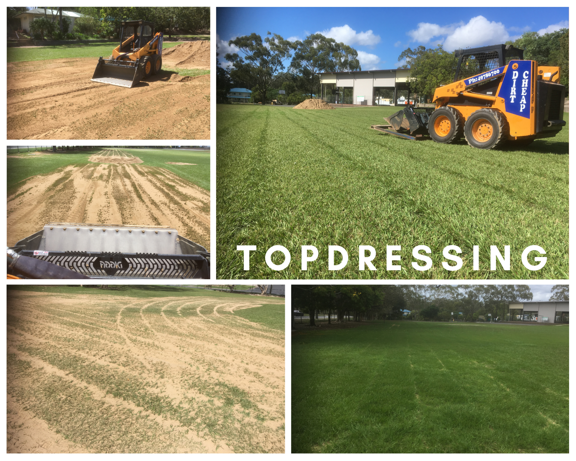 Job 5 Collage — Landscaping Supplies in Gladstone, QLD