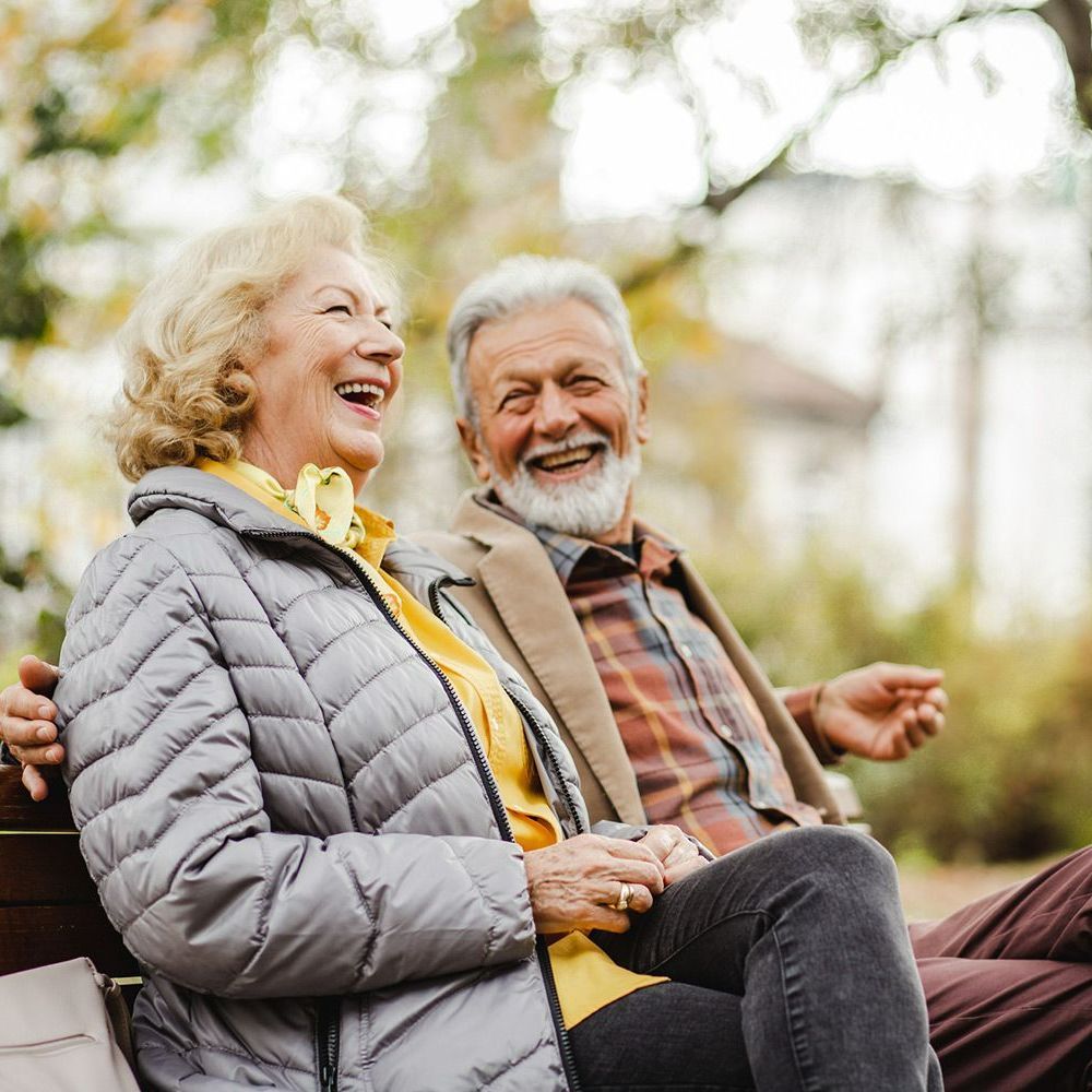 Senior Couple in Park — Little Rock, AR — Care IV Home Health
