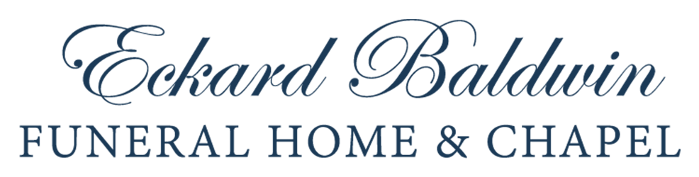 The logo for sample funeral home is shown on a white background.