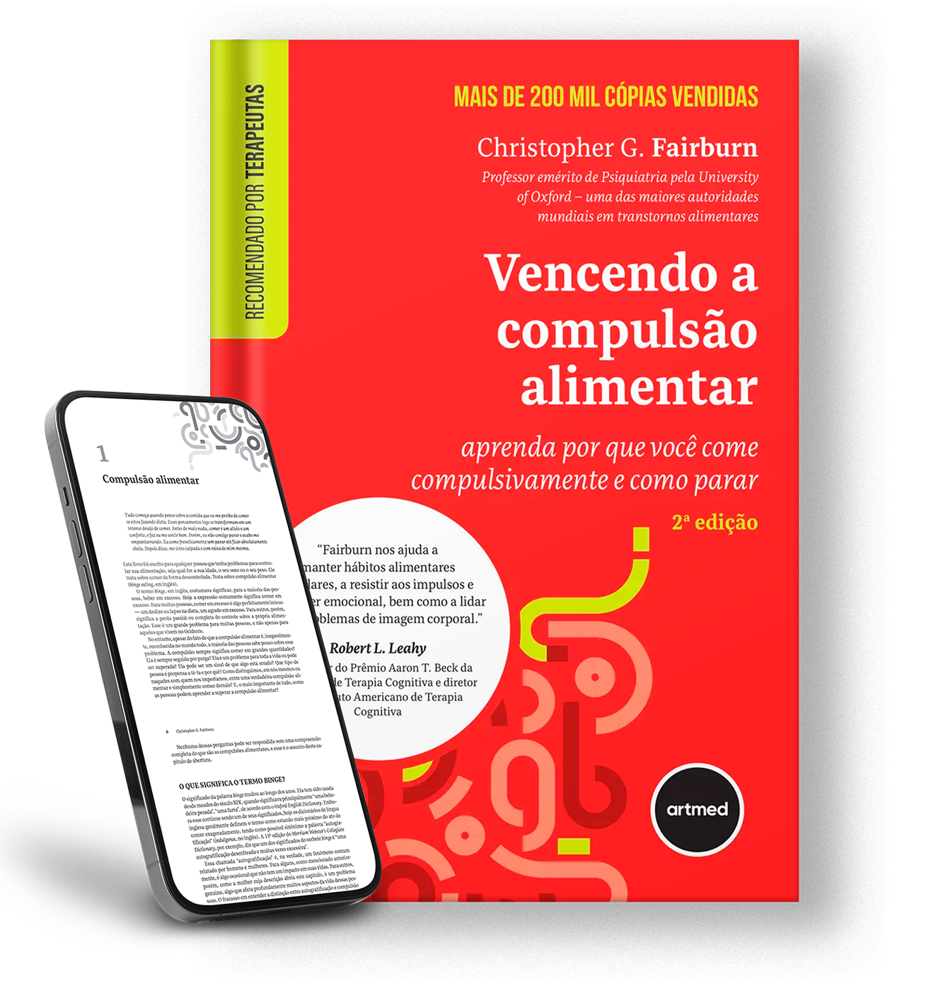 A tablet with a screen that says o impacto da inteligencia artificial na saúde on it.