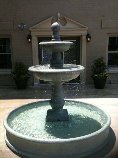 Exterior water fountain — Water fountain repair in Lexington KY