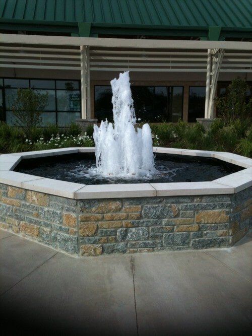 Water fountain outside the building — Water fountain repair in Lexington KY