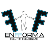 El logotipo de Enforma: ¡siéntete en forma! ¡Siéntete como en casa!