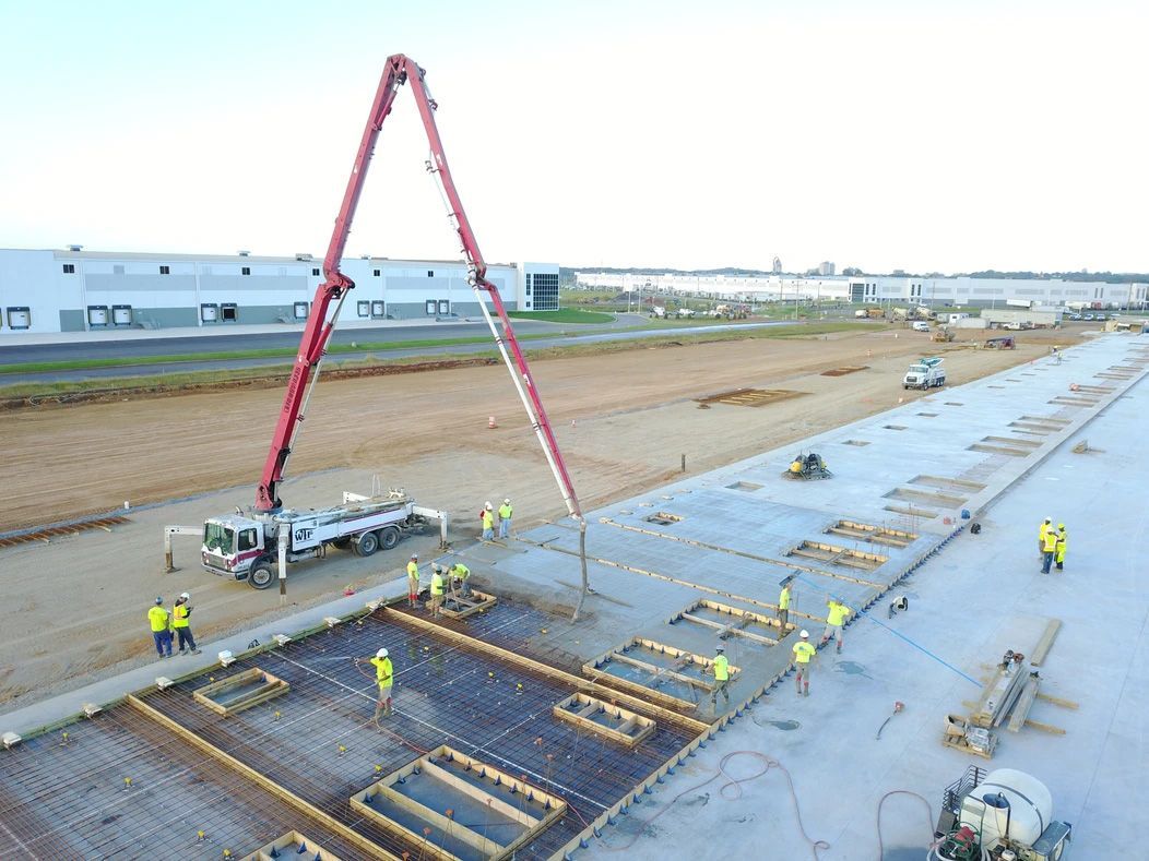 Concrete Pouring on Tilt Panels — Bethlehem, PA — West Truckers Franchise, LLC