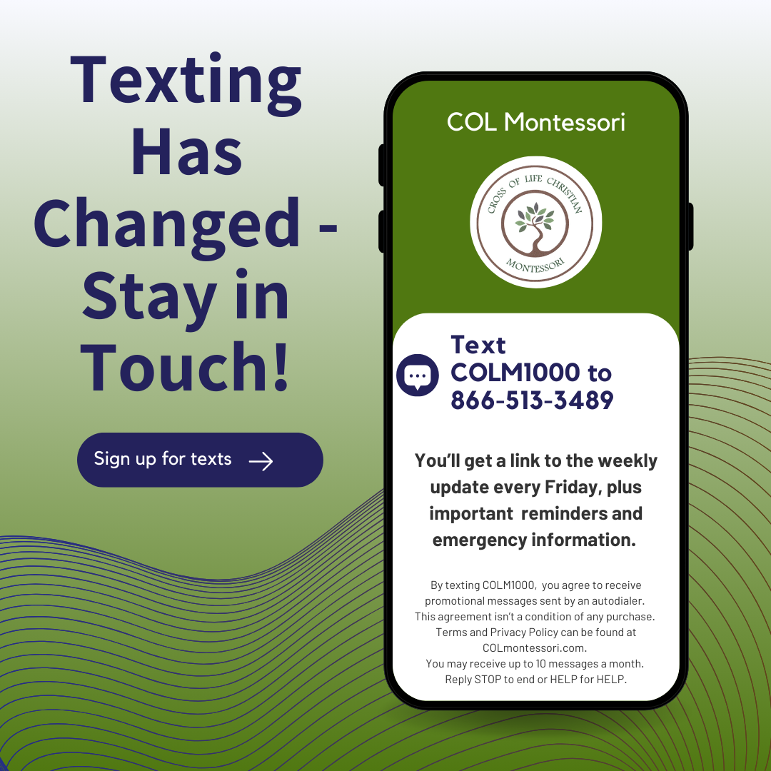 A flyer with cell phone with a message on it