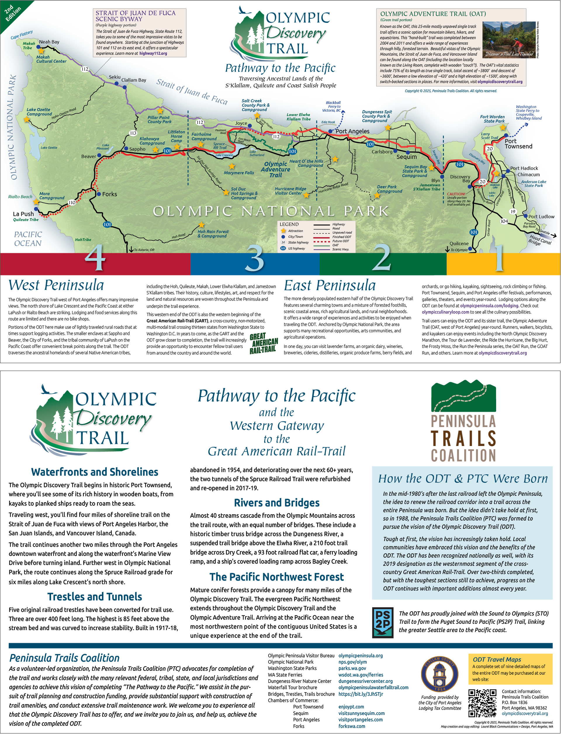 Olympic Discovery Trail map