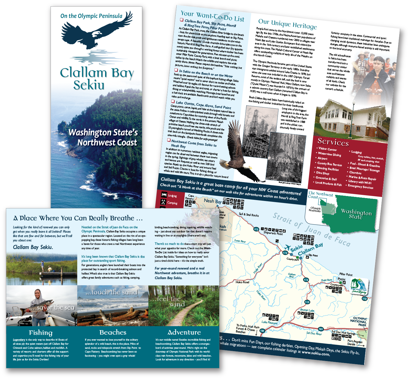 Clallam Bay Sekiu tourism brochure